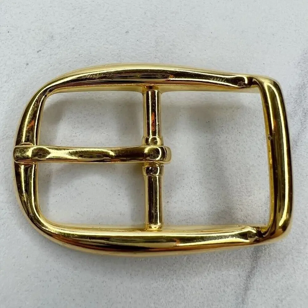 Vintage Gold Tone Simple Basic Belt Buckle for up to 1 Inch Belt